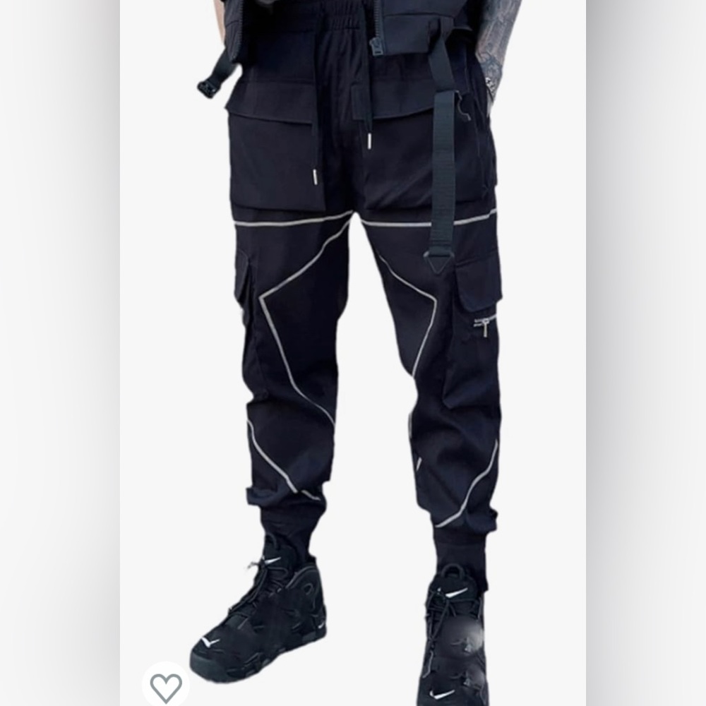 YIZHIWANG Cargo Pants Men Jogging Casual Streetwear Hip Hop Trousers Neww/oTag